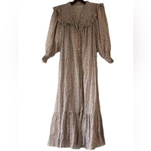 Doen Dress 3/4 Sleeve soft Redwood Nightgown (also can be worn as a dress)
